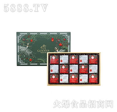 歌帝梵圣誕節片裝巧克力禮盒15片裝