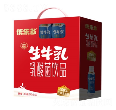 優樂多生牛乳乳酸菌飲品原味340ml×10