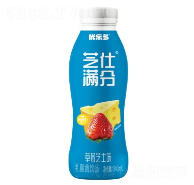 優樂多乳酸菌飲品草莓芝士味340ml
