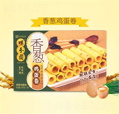 咀香園香蔥雞蛋卷糕點點心休閑食品